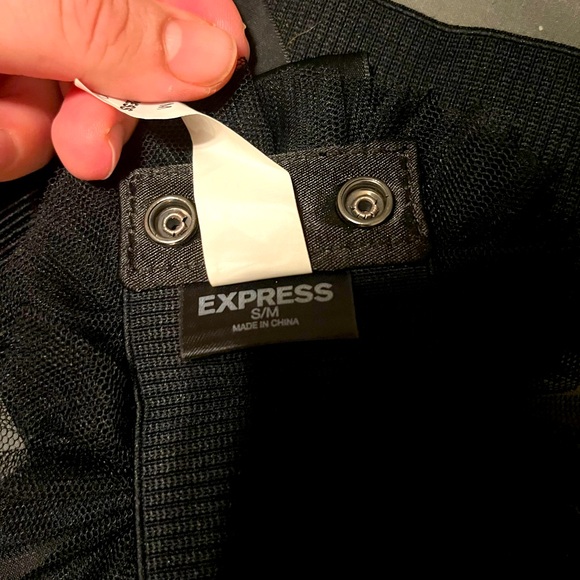 Vintage Express black statement elastic waist belt S/M - Picture 3 of 7